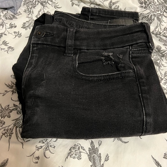Black American eagle ripped jeans - Picture 2 of 2